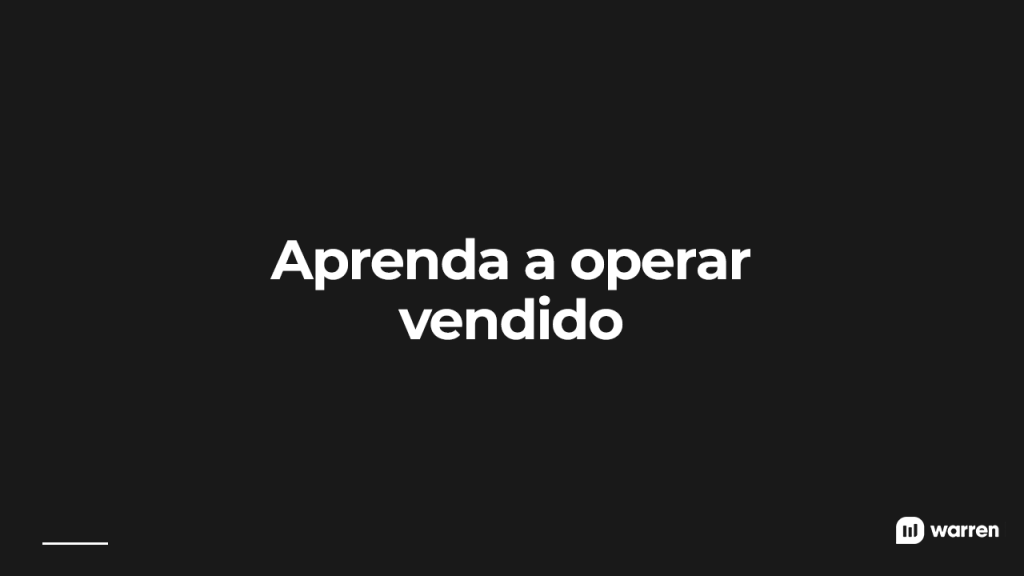 Aprenda a operar vendido, ilustração