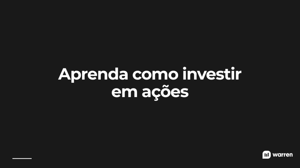 Aprenda como investir em ações, ilustração