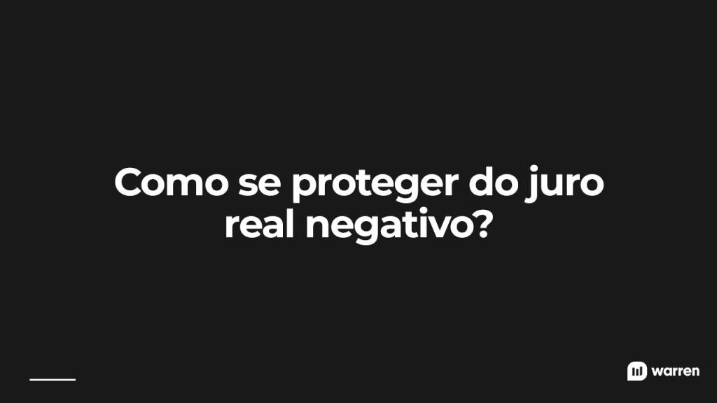 Como se proteger do juro real negativo, ilustração
