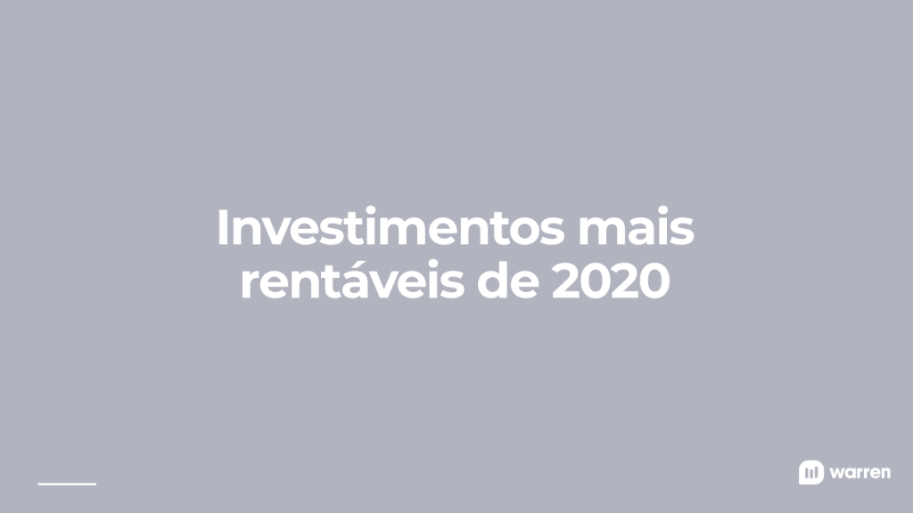 Investimentos mais rentáveis em 2020, ilustração