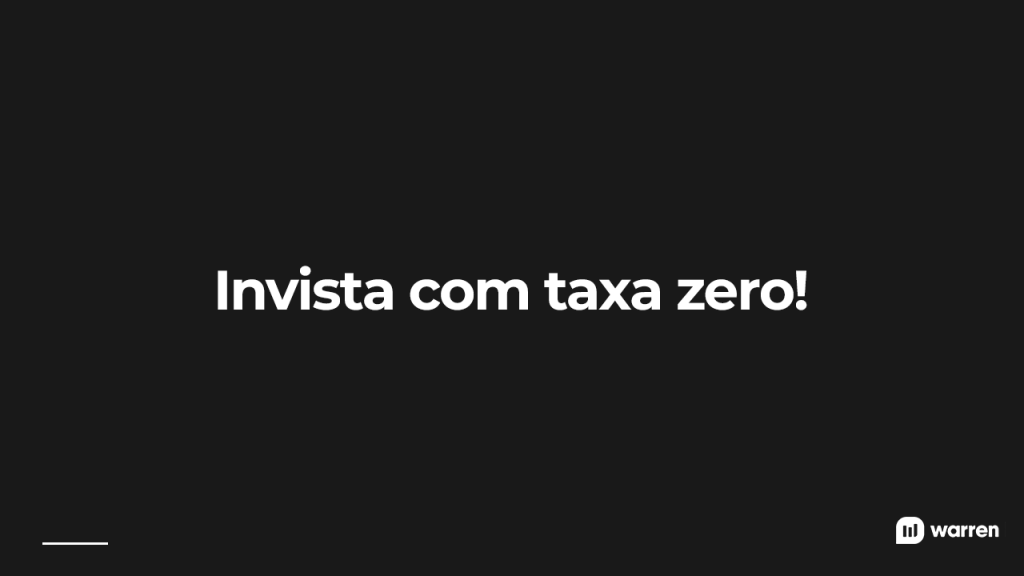 Invista com taxa zero, ilustração