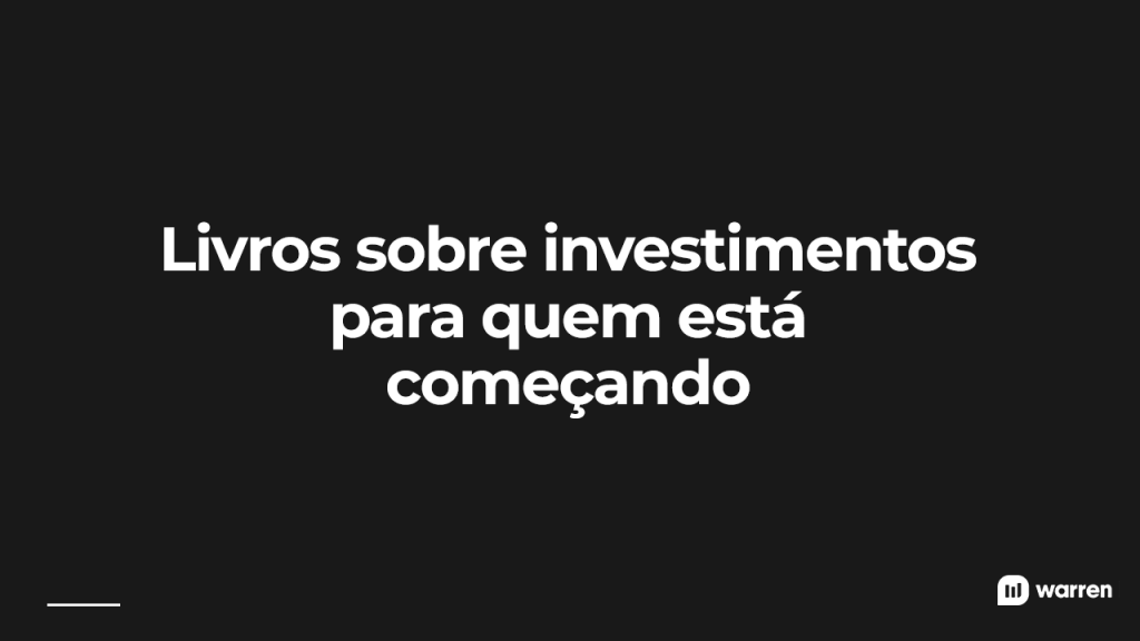 Livros de investimentos para quem está começando, ilustração