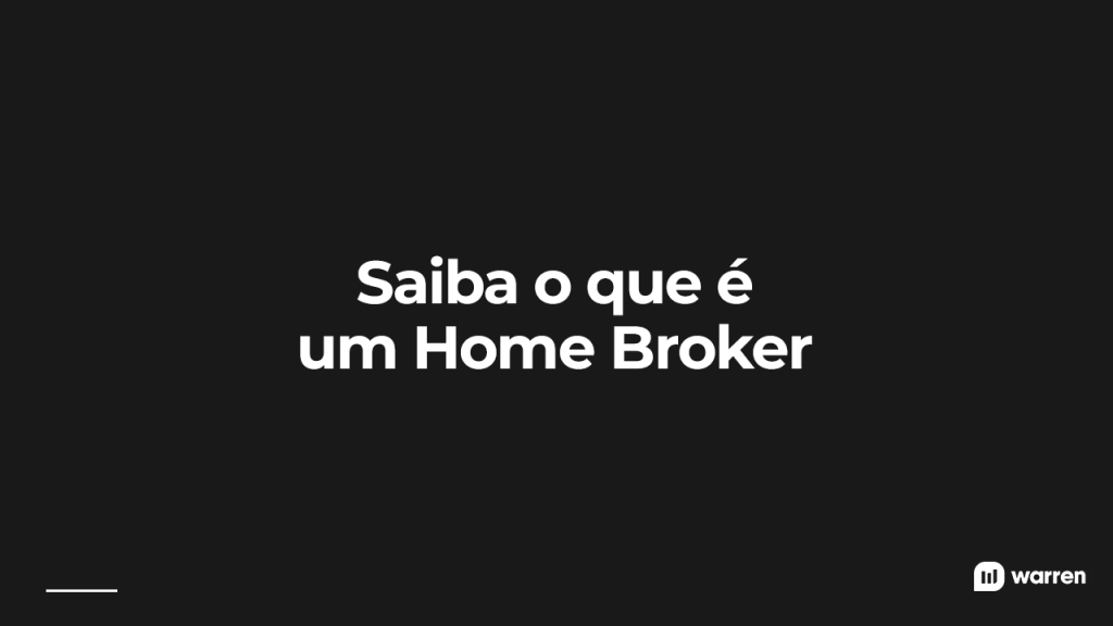 Saiba o que é um home broker, ilustração