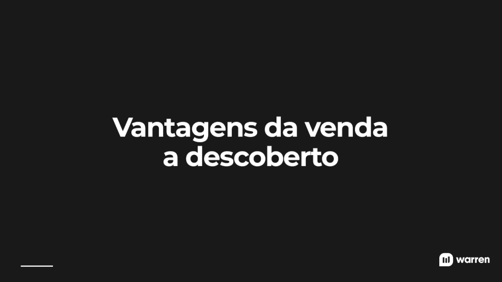 Vantagens da venda a descoberto, ilustração