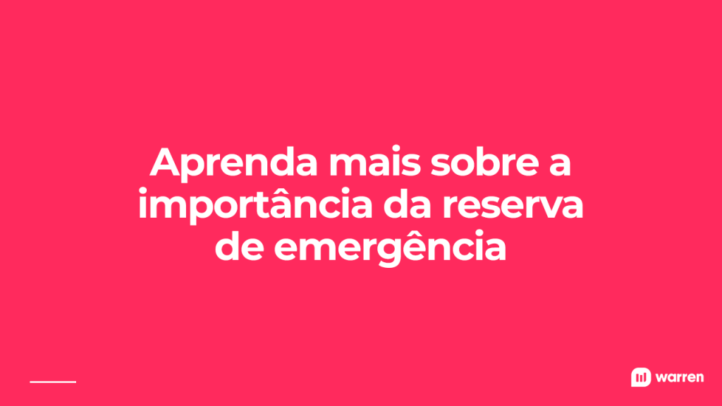 Aprenda mais sobre a importância da reserva de emergência, ilustração