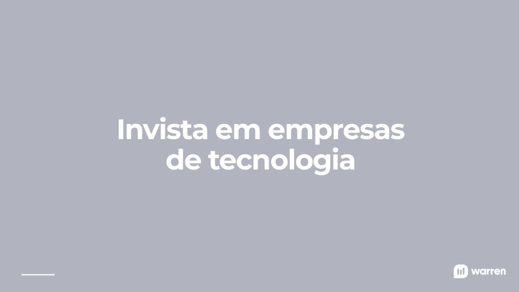 Invista em empresas de tecnologia, ilustração