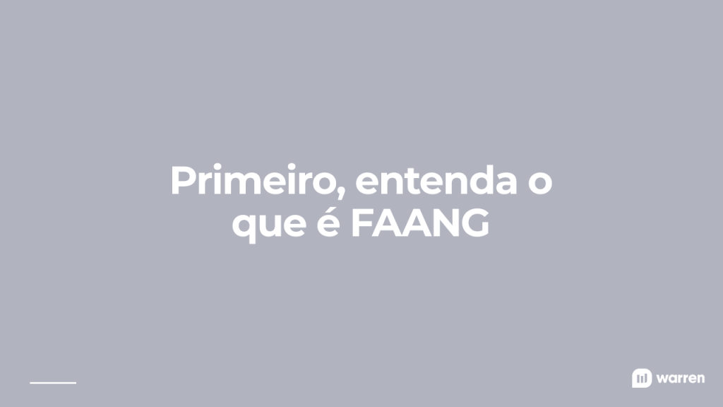 Primeiro entenda o que é FAANF, ilustração