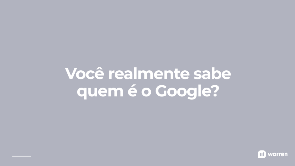 Você realmente sabe quem é o google, ilustração
