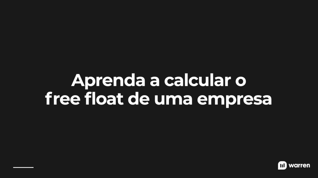 Aprenda a calcular o free float de uma empresa, ilustração