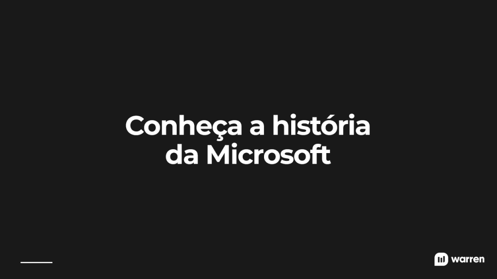 Conheça a história da Microsoft, ilustração