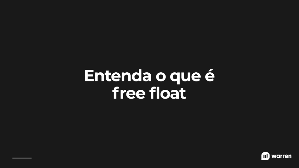 Entenda o que é free float, ilustração