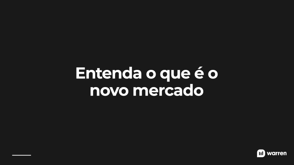 Entenda o que é o novo mercado, ilustração