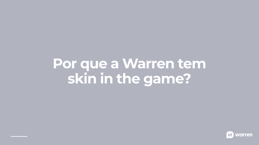 skin in the game na warren, ilustração