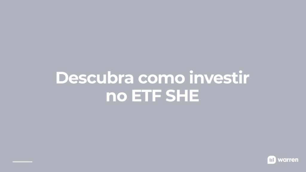 como investir no etf she, ilustração