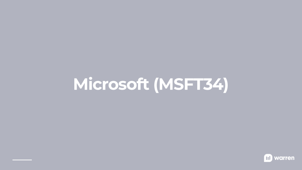 microsoft é um dos bdrs mais negociados da bolsa, ilustração
