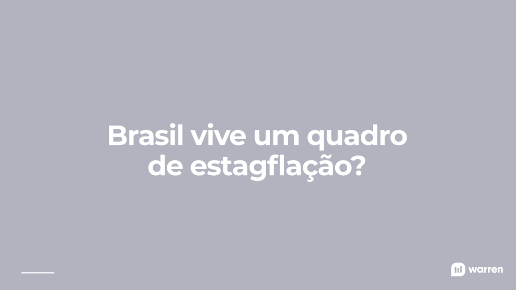 brasil está em estagflação? ilustração