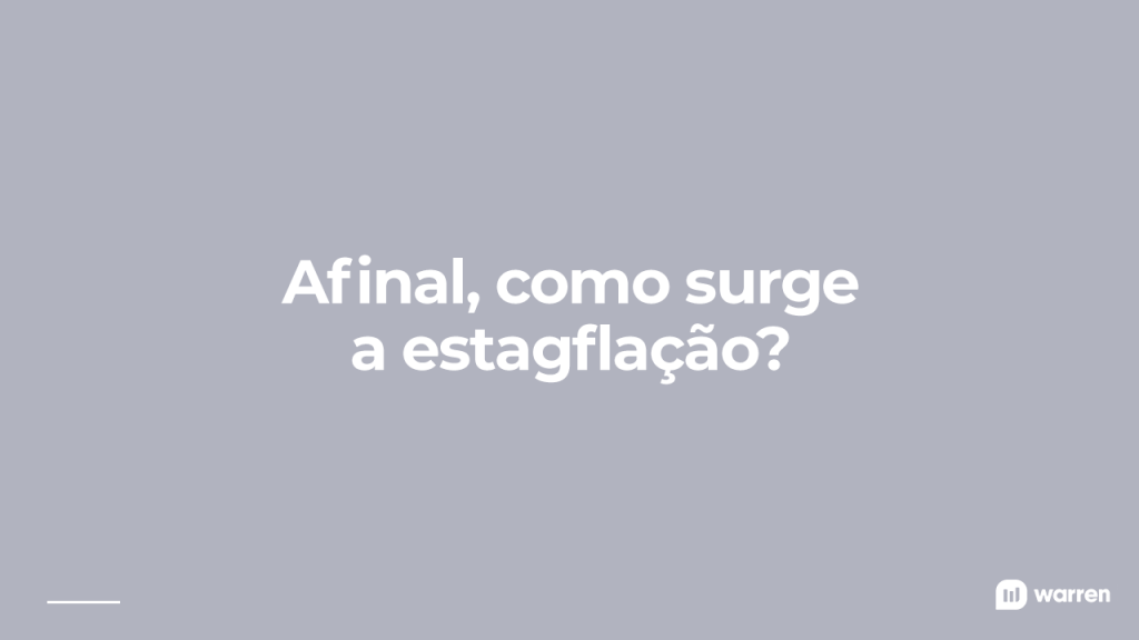como surge a estagflação, ilustração