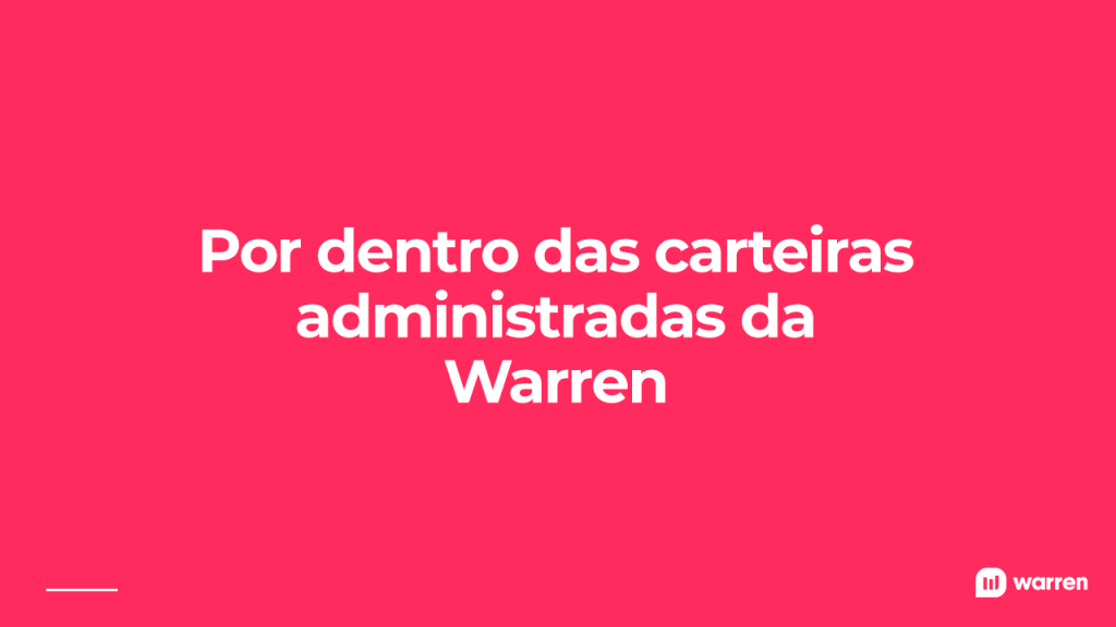 Entenda como funcionam as carteiras administradas na Warren, ilustração