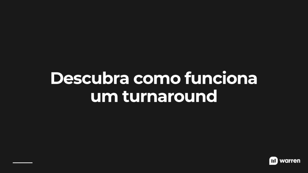 Como funciona um turnaround, ilustração