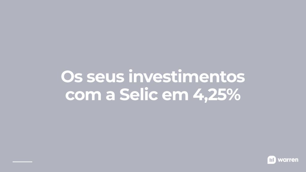 como investir selic 4,25%, ilustração