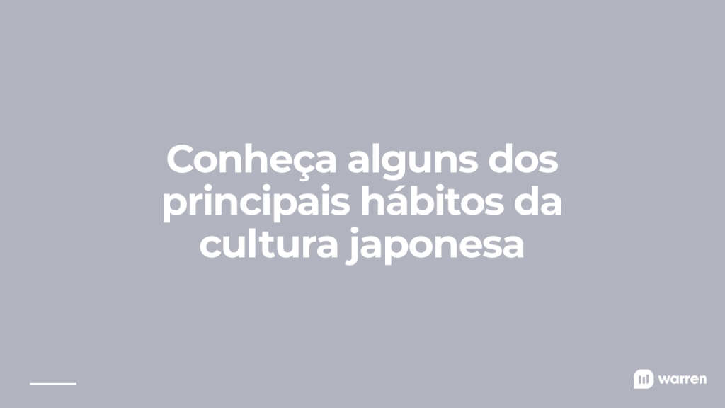 4 hábitos dos japoneses que podem fazer você investir melhor, ilustração