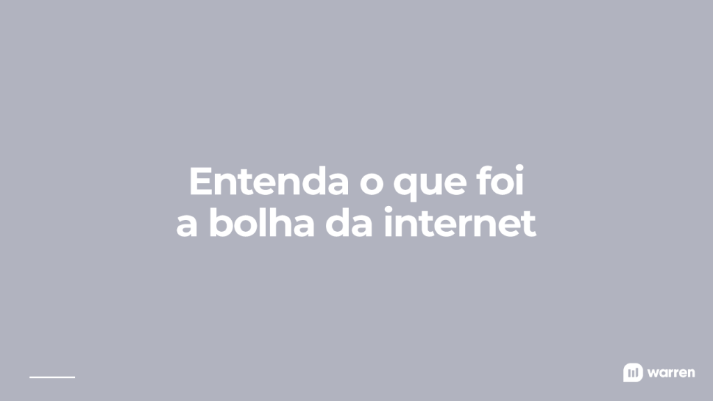 O que foi a bolha da internet, ilustração
