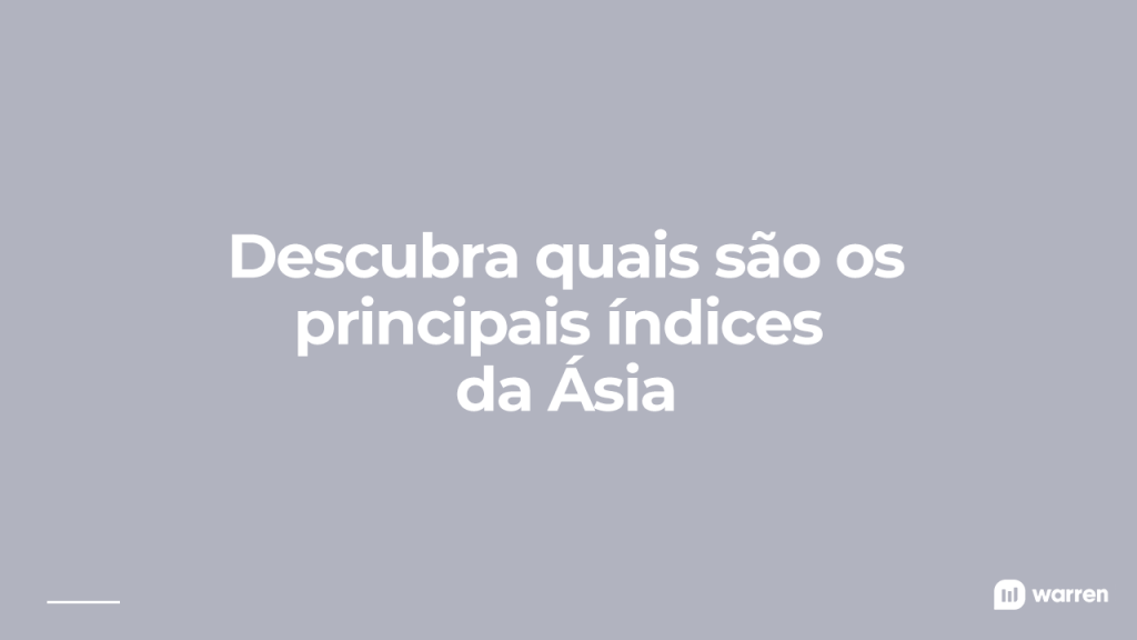 principais índices asiáticos, ilustração