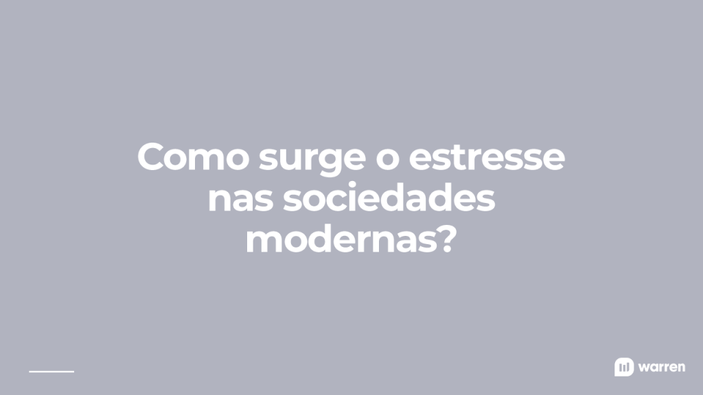 O estresse nas sociedades modernas, ilustração