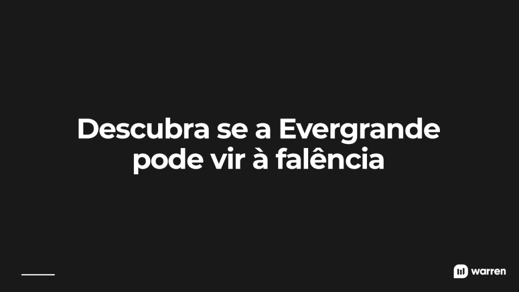 A Evergrande pode falir, ilustração