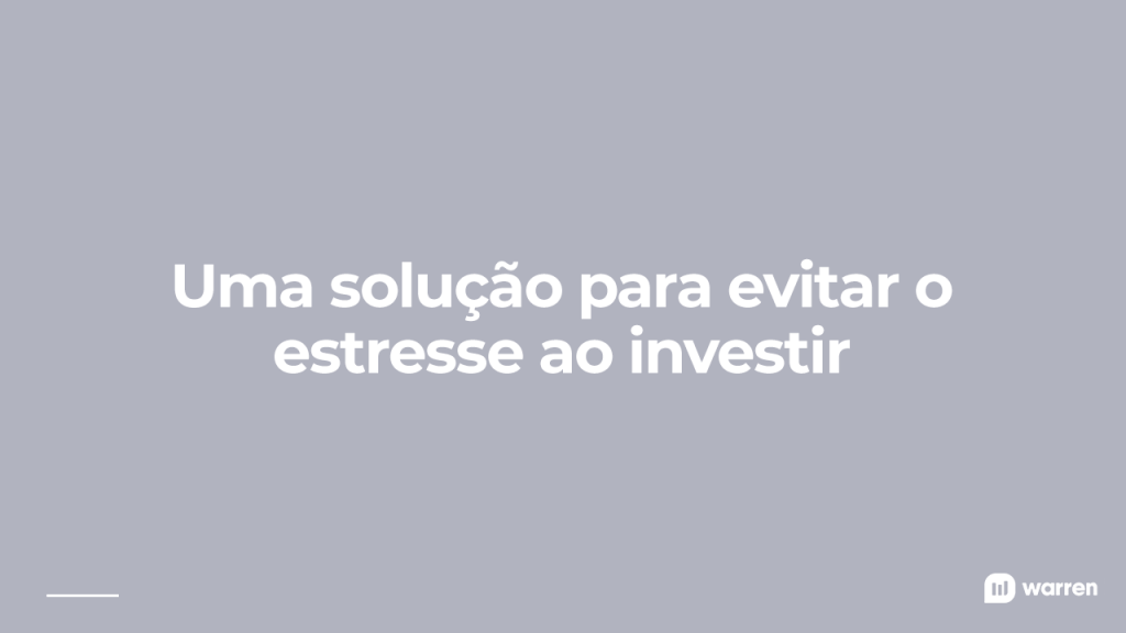Como evitar o estresse ao investir, ilustração
