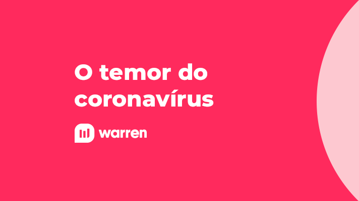 O temor do coronavirus, ilustração.