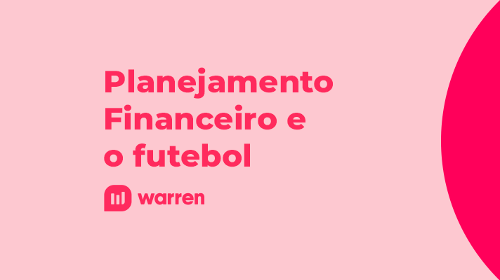 Planejamento financeiro e o futebol, ilustração. 