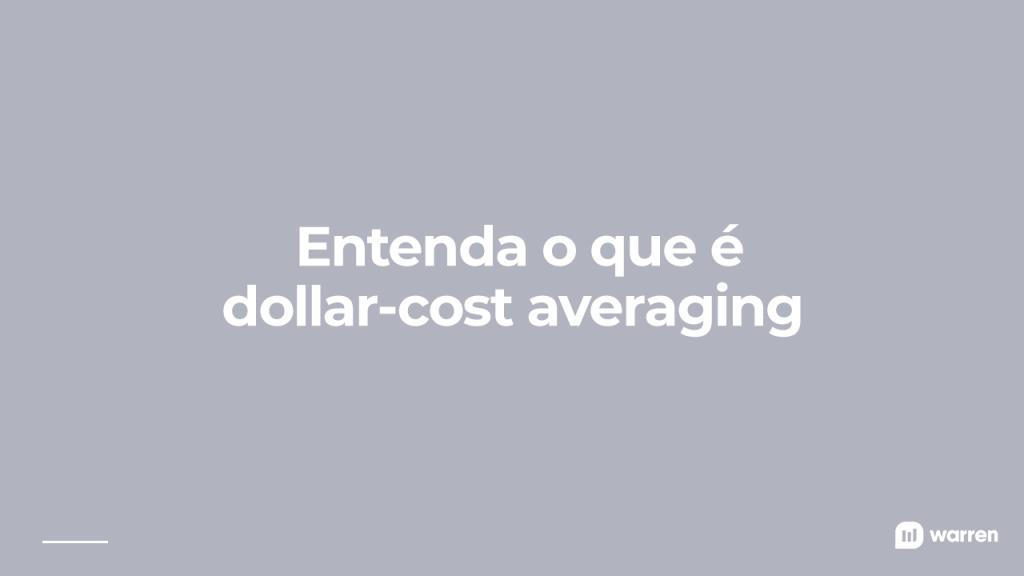 o que é dollar cost averaging, ilustração