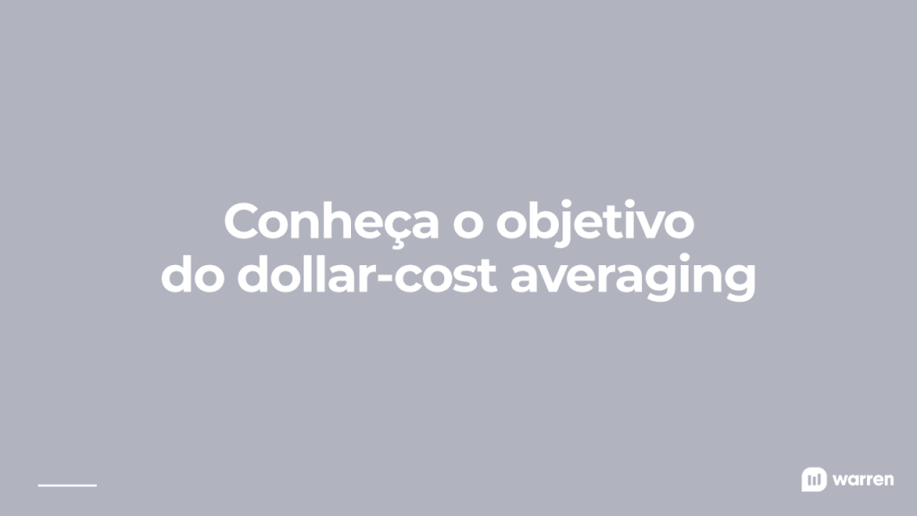 objetivo do dollar cost averaging, ilustração
