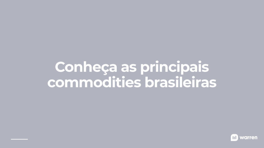 principais commodities brasileiras, ilustração