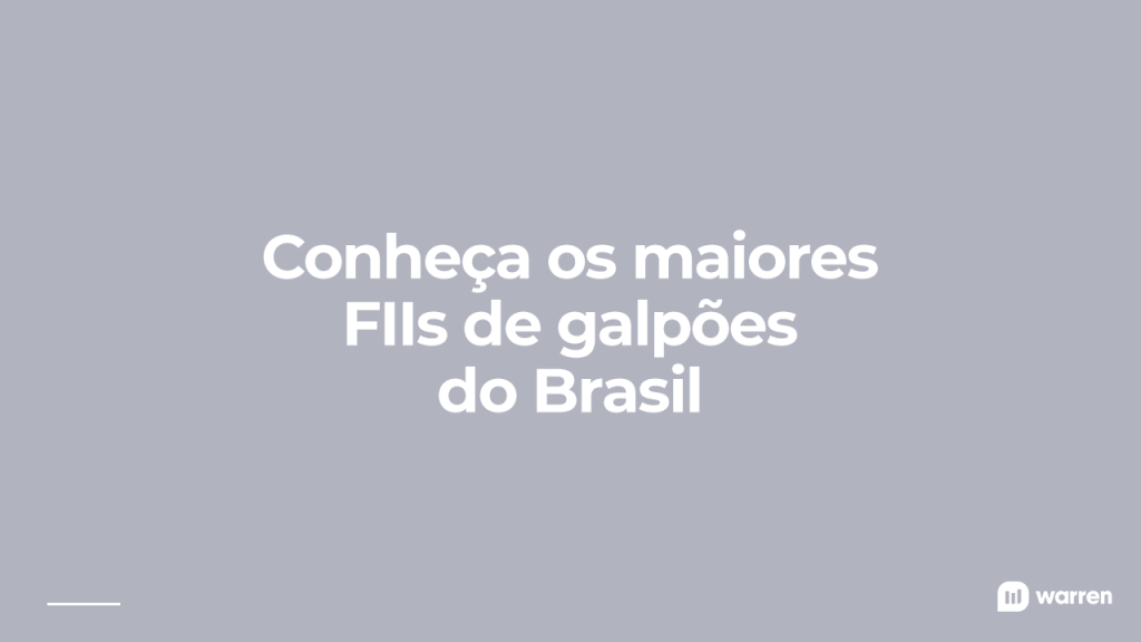 Maiores FIIs de galpões logísticos do Brasil, ilustração