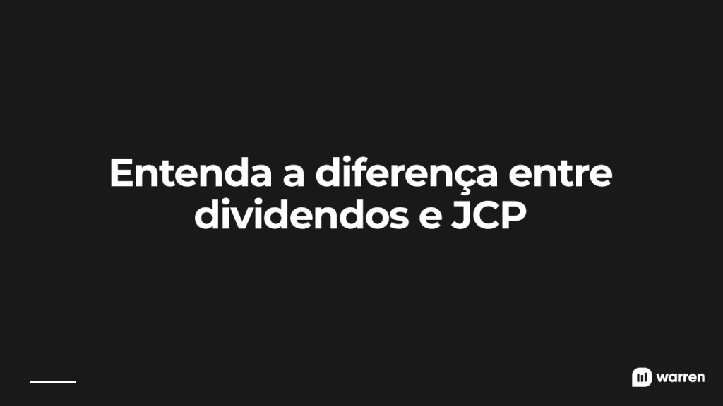 A diferença entre dividendos e JCP, ilustração