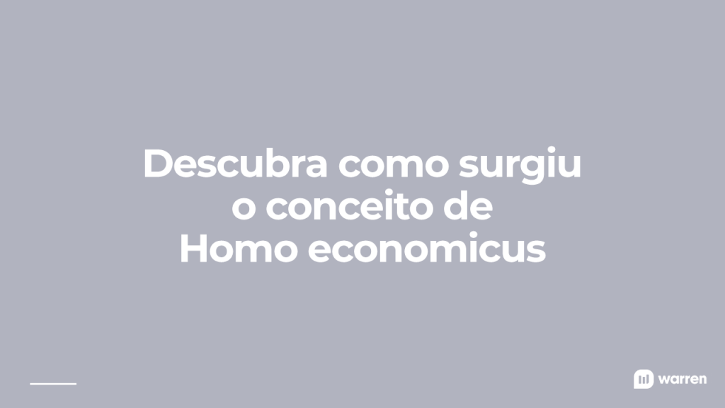 Como surgiu o conceito de Homo economicus, ilustração