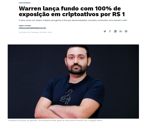 A Warren na imprensa: saiba como nos destacamos em 2020