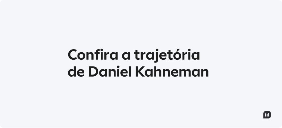 Trajetória de Daniel Kahneman, ilustração